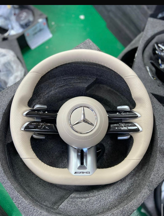 Volant Mercedes Benz / Blanc
